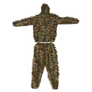 Camouflage Hooded Elastic Wasit Ghillie Suits Clothes Set Jacket Pants for Hunting Shooting Wildfowling