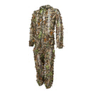 Camouflage Hooded Elastic Wasit Ghillie Suits Clothes Set Jacket Pants for Hunting Shooting Wildfowling