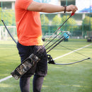 3-Tubes Camouflage Belt Clip Hip Arrow Quiver Holder Bag Hunting Archery Equipment