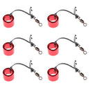 6 Pieces ID 9.5mm Archery Arrow Bow Fishing Safety Slide Kit Set