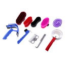 Set of 10 Pieces Horse Grooming Kit with Carry Bag