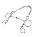 5 Inches Horse Bit Snaffle With Curb Chain and Curb Hooks -Durable and Rustless
