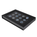 12 Pieces Exquisite Zodiac Pattern Magnetic Hat Clip Golf Ball Markers With Gift Box Golfer Presents