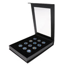 12 Pieces Exquisite Zodiac Pattern Magnetic Hat Clip Golf Ball Markers With Gift Box Golfer Presents