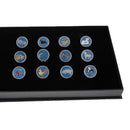 12 Pieces Exquisite Zodiac Pattern Magnetic Hat Clip Golf Ball Markers With Gift Box Golfer Presents