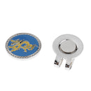 12 Pieces Exquisite Zodiac Pattern Magnetic Hat Clip Golf Ball Markers With Gift Box Golfer Presents