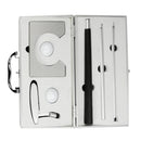 Foldable Collapsible Golf Putter Club with Two Golf Balls One Practice Hole Golfer Gift Set