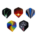 60 Pieces (3 Sets) Standard Dart Flights Professional Durable PET Plastic Darts Flights