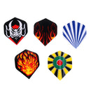 60 Pieces (3 Sets) Standard Dart Flights Professional Durable PET Plastic Darts Flights