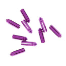 9 Pieces Anodised Aluminum Dart Flight Savers / Protectors Purple