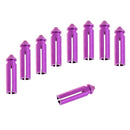 9 Pieces Anodised Aluminum Dart Flight Savers / Protectors Purple