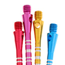 12 Pieces 52mm 2BA Thread Aluminium Alloy Re-Grooved Dart Stems Shafts Throwing Tool - 4 Colors
