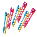 12 Pieces 52mm 2BA Thread Aluminium Alloy Re-Grooved Dart Stems Shafts Throwing Tool - 4 Colors