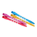 12 Pieces 52mm 2BA Thread Aluminium Alloy Re-Grooved Dart Stems Shafts Throwing Tool - 4 Colors