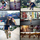 Professional Kids Youth Skateboard Complete Wheel Trucks PP Skate Board 17"
