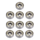 10pcs Replacement SKATEBOARD BEARINGS 608 zz (ABEC-7)- Double Shielded, Silver - Roller Skating