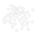 Set of 100 Rubber Dart O-Rings Dart Washers White - Keep Shafts Tight
