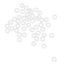 Set of 100 Rubber Dart O-Rings Dart Washers White - Keep Shafts Tight