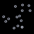 Set of 100 Rubber Dart O-Rings Dart Washers White - Keep Shafts Tight