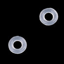 Set of 100 Rubber Dart O-Rings Dart Washers White - Keep Shafts Tight