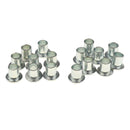Set of 16 Pcs 8mm Iron Spacers for Roller Skate Wheels Center Bearing Bushing