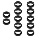 Set of 12 Dart Sharft Protector Flights O Rings Spare Gripper Ring Black