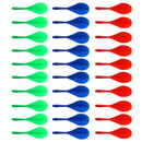 Durable ABS Plastic Darts Shafts Flights Combo Set Ballon Shaped Flights, Set of 30