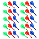 Durable ABS Plastic Darts Shafts Flights Combo Set Ballon Shaped Flights, Set of 30