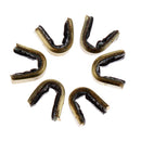 (Set of 6 pcs) Bowstring Nocks Protect Buckle Clips Nocking Point Hunting - Copper
