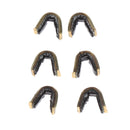 (Set of 6 pcs) Bowstring Nocks Protect Buckle Clips Nocking Point Hunting - Copper