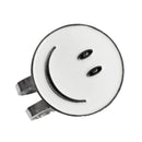 White Smile Face Golf Ball Marker With Magnetic Hat Clip Golf Accessories