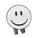 White Smile Face Golf Ball Marker With Magnetic Hat Clip Golf Accessories