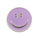 Sturdy Smile Face Magnetic Golf Ball Marker Clip On Golf Cap Visor Gift Purple