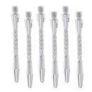 6 pcs Aluminium Alloy 54mm 2BA Re-Grooved Dart Shafts Stems 4.5mm Thread