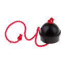 Snooker Rubber CHALK HOLDER / Billiards Cue Chalk Grip with Cord - Black
