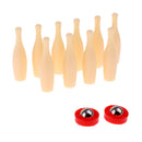 Kids Desktop Mini Bowling Game Set Include 10 Mini Bowling Pins and 2 Strike Balls