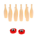 Kids Desktop Mini Bowling Game Set Include 10 Mini Bowling Pins and 2 Strike Balls