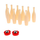 Kids Desktop Mini Bowling Game Set Include 10 Mini Bowling Pins and 2 Strike Balls