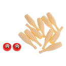 Kids Desktop Mini Bowling Game Set Include 10 Mini Bowling Pins and 2 Strike Balls