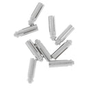 9 Pieces Anodised Aluminum Dart Flight Savers / Protectors - Silver