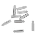 9 Pieces Anodised Aluminum Dart Flight Savers / Protectors - Silver