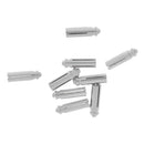 9 Pieces Anodised Aluminum Dart Flight Savers / Protectors - Silver