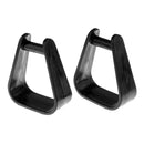 2pcs Kids Child Plastic Stirrups Equestrian Horse Riding Gear - Black 145mm x 125mm