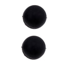 Tennis Vibration Dampeners, 18mm Silicone Ball Tennis Racket/Racquet Strings Shock Absorber (2-pack, Black)