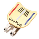 Fashion Golf Cap Golf Hat Clip w/ Magnetic Ball Marker, Khaki Color