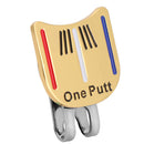 Fashion Golf Cap Golf Hat Clip w/ Magnetic Ball Marker, Khaki Color