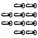 10 Pieces Plastic Swivel Snap Hook Clip for Scuba Diving Dive 12mm Webbing Lanyard