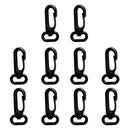 10 Pieces Plastic Swivel Snap Hook Clip for Scuba Diving Dive 12mm Webbing Lanyard