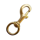 Strong Solid Brass Swivel Eye Single End Bolt Snap Hook Clip for Scuba Diving