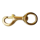 Strong Solid Brass Swivel Eye Single End Bolt Snap Hook Clip for Scuba Diving